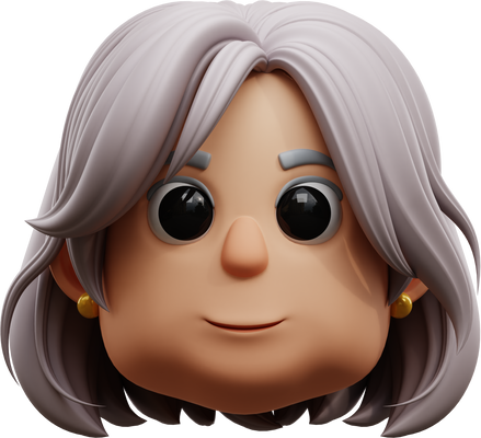 3d head grandmother avatar